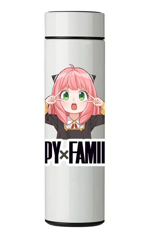 TERMO DIGITAL CON TERMÓMETRO - SPY X FAMILY - 450 ML-0