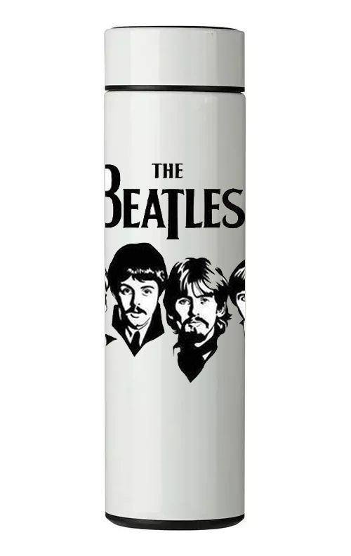 TERMO DIGITAL CON TERMÓMETRO - THE BEATLES - 450 ML-0