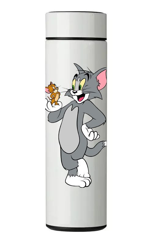 TERMO DIGITAL CON TERMÓMETRO - TOM Y JERRY (2) - 450 ML-0