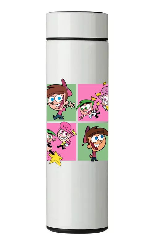 TERMO DIGITAL CON TERMÓMETRO - PADRINOS MÁGICOS - 450 ML-0