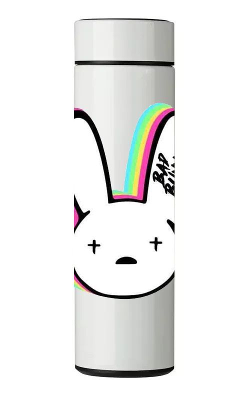 TERMO DIGITAL CON TERMÓMETRO - BAD BUNNY - 450 ML-0