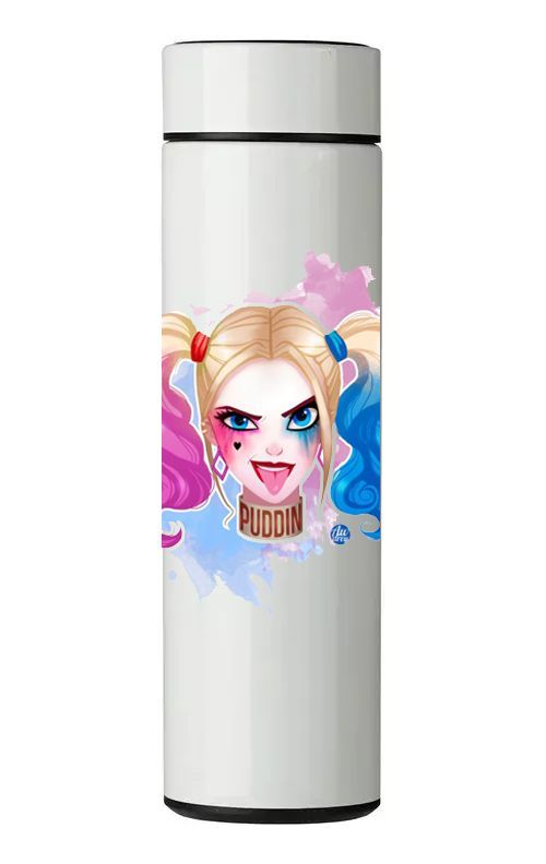 TERMO DIGITAL CON TERMÓMETRO - HARLEY QUEEN - 450 ML-0