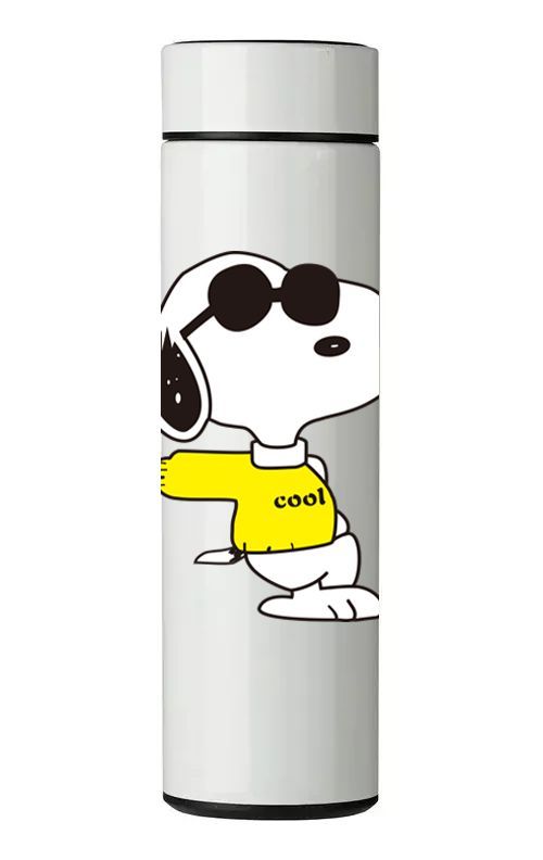 TERMO DIGITAL CON TERMÓMETRO - SNOOPY - 450 ML-0