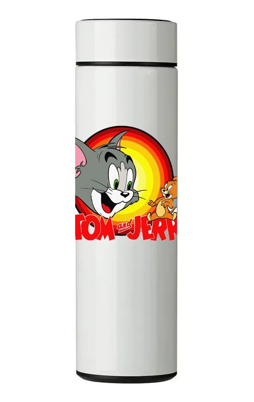 TERMO DIGITAL CON TERMÓMETRO - TOM Y JERRY - 450 ML-0