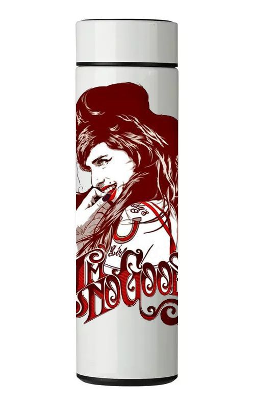 TERMO DIGITAL CON TERMÓMETRO - AMY WINEHOUSE - 450 ML-0