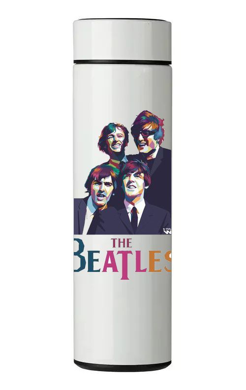 TERMO DIGITAL CON TERMÓMETRO - THE BEATLES - 450 ML-0