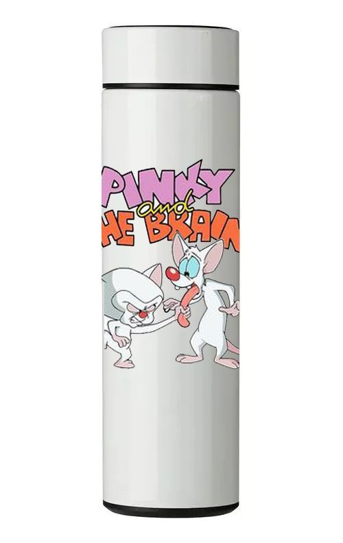 TERMO DIGITAL CON TERMÓMETRO - PINKY Y CEREBRO - 450 ML-0