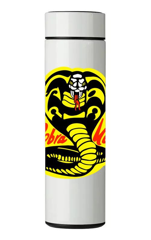 TERMO DIGITAL CON TERMÓMETRO - COBRA KAI - 450 ML-0