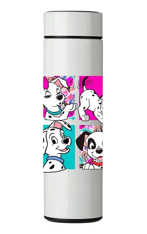 TERMO DIGITAL CON TERMÓMETRO - DALMATAS - 450 ML-0
