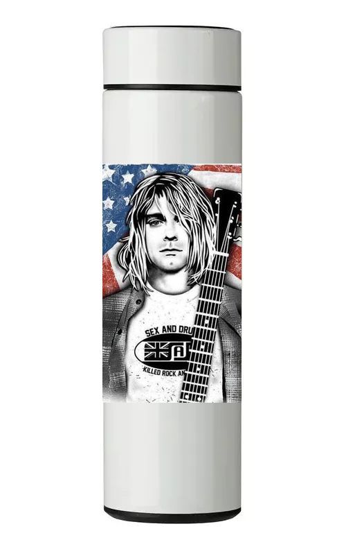 TERMO DIGITAL CON TERMÓMETRO - KURT COBAIN - 450 ML-0