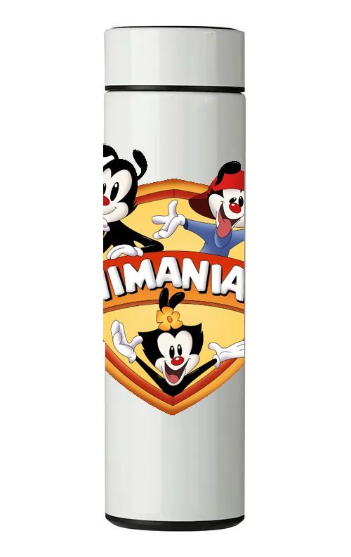TERMO DIGITAL CON TERMÓMETRO - ANIMANIACS - 450 ML-0