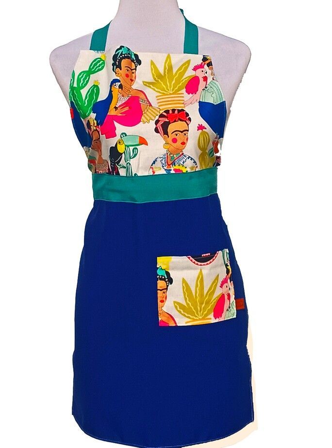DELANTAL DE COCINA ALGODÓN AMERICANO - FRIDA-0