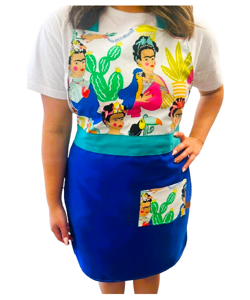 DELANTAL DE COCINA ALGODÓN AMERICANO - FRIDA-1