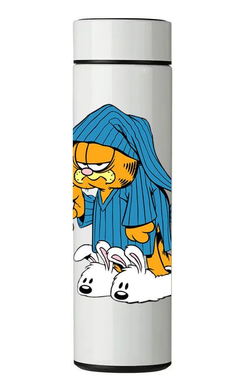 TERMO DIGITAL CON TERMÓMETRO - GARFIELD (2) - 450 ML-0
