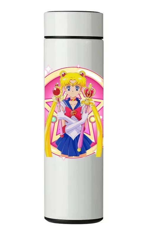 TERMO DIGITAL CON TERMÓMETRO - SAILOR MOON - 450 ML-0
