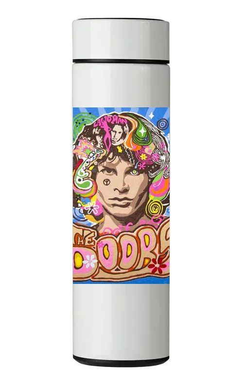 TERMO DIGITAL CON TERMÓMETRO - THE DOORS - 450 ML-0