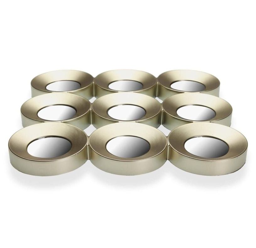 Set 3 Espejos Dorados Cada Panel Mide 25x25 Cm -2