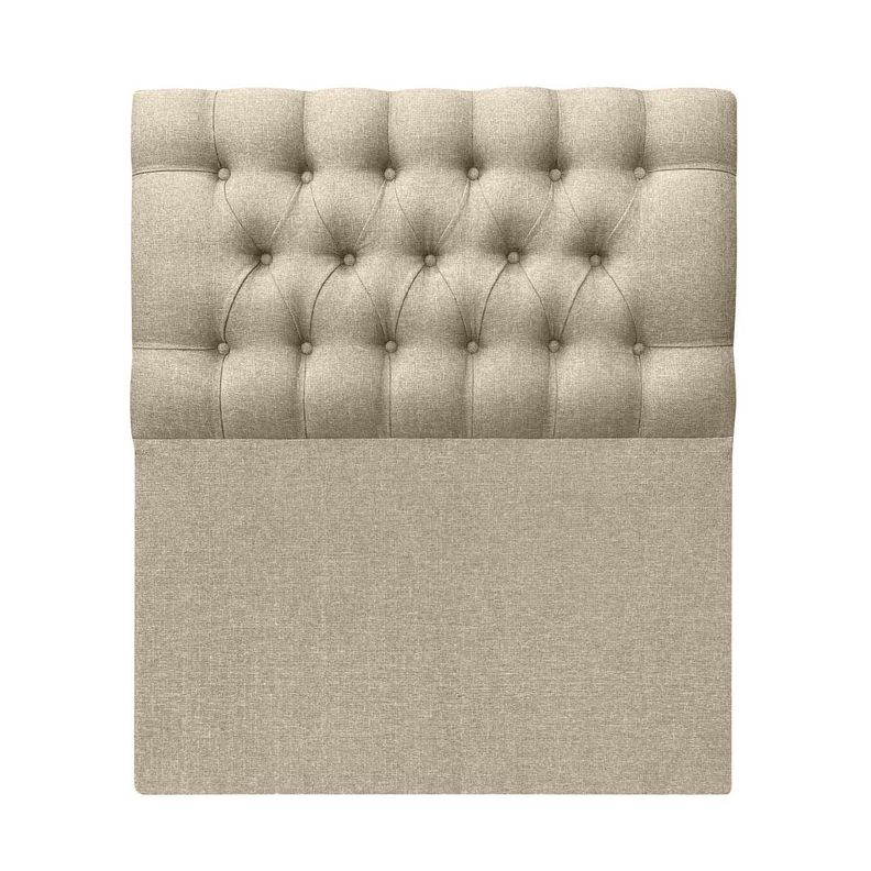 Respaldo Capitoné 1 plaza Lino Beige-0