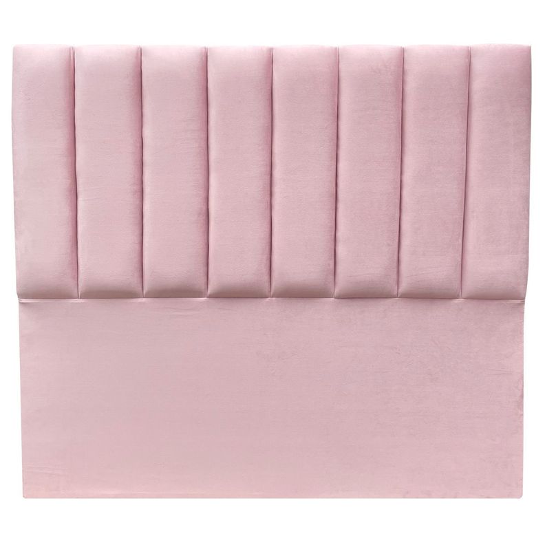 Respaldo Tubular Vertical Rosado Claro - 1 Plaza-0
