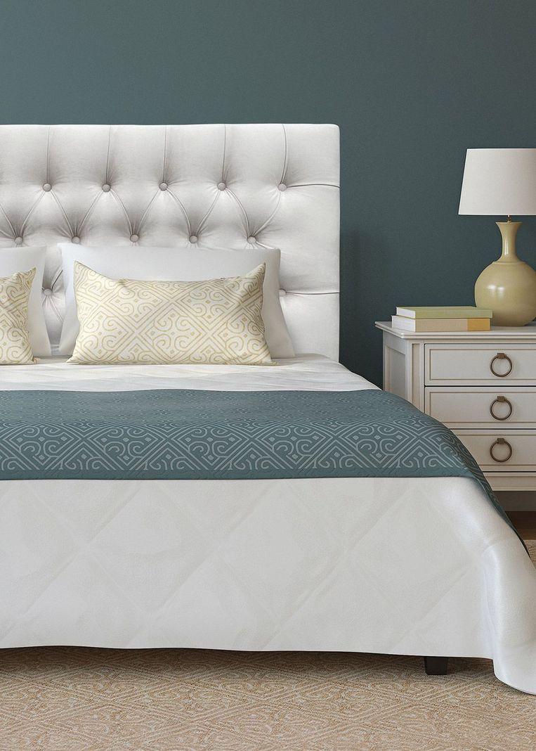 Respaldo de Cama Capitone Premium Felpa Crema - 2 Plazas