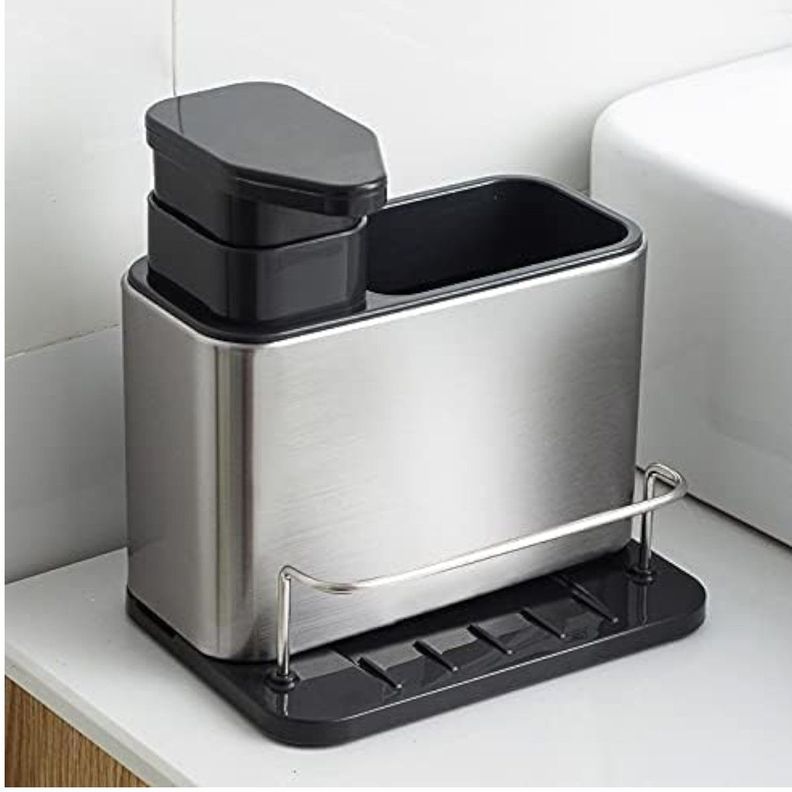 Dispensador de jabón lavalozas dispensador acero inox -4