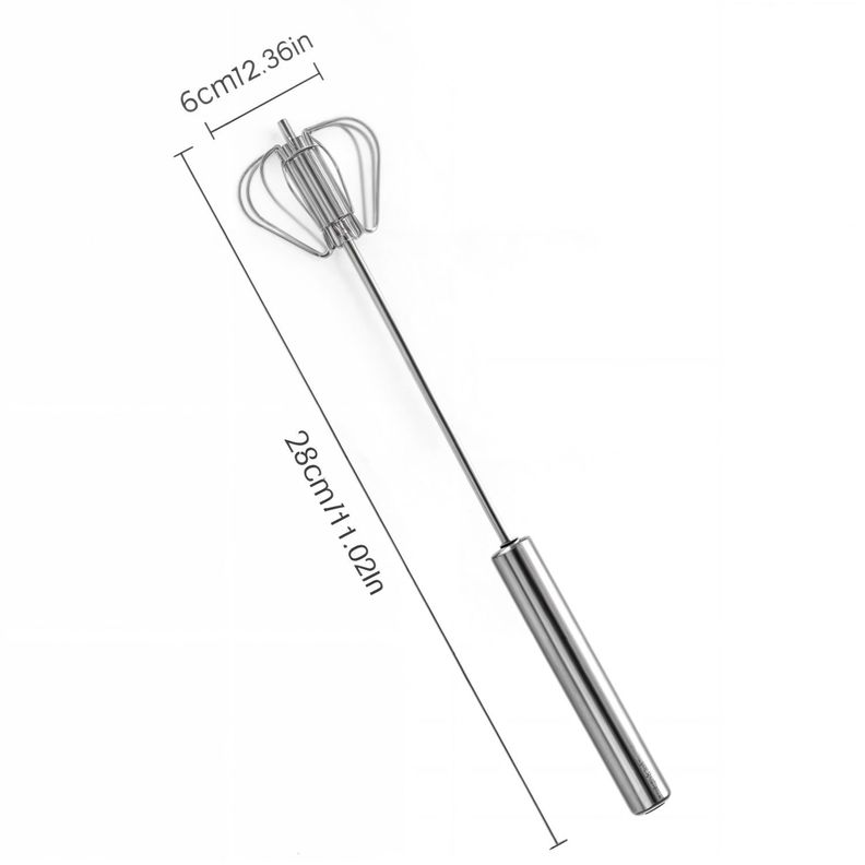 Batidor manual espumador manual de leche acero inox-1