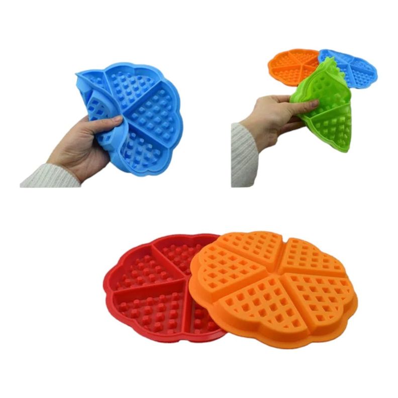 Molde silicona para airfryer freidora redondo wafles-4