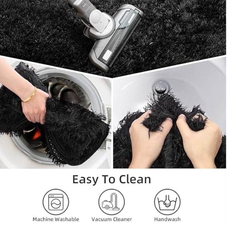 set de baño Juego de baño alfombras de baño cubre tapa wc PELUDO-3