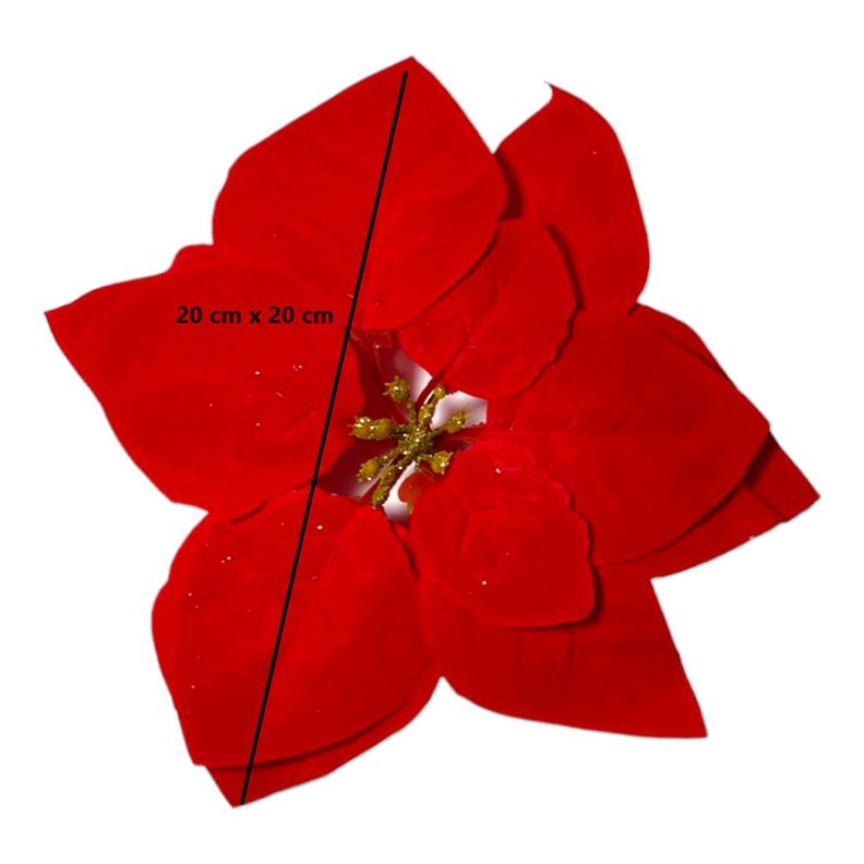 10 flores navideñas adornos navideños decoración navidad-3