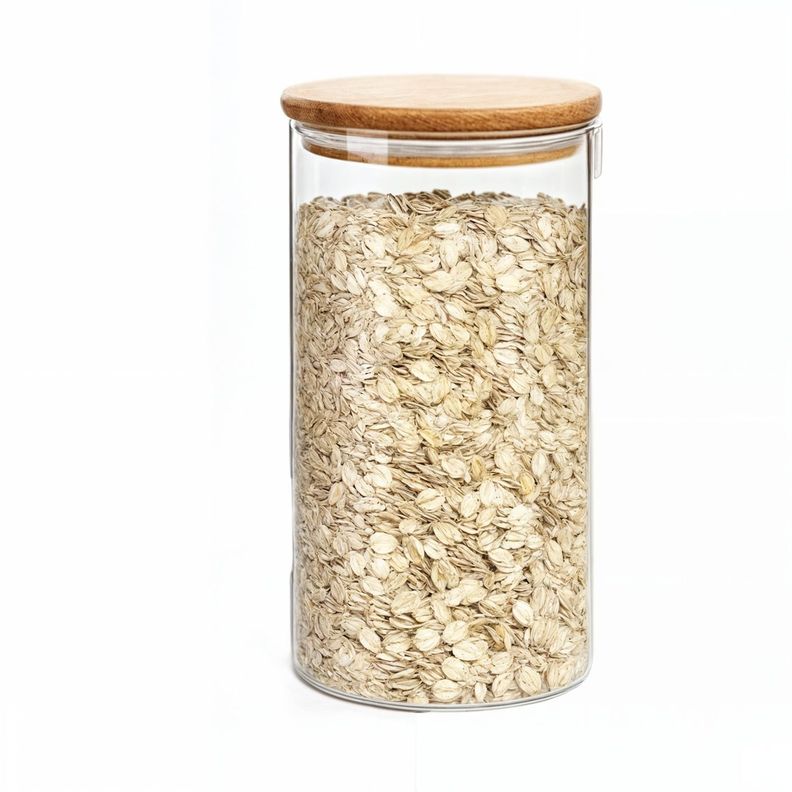 Frascos conserva tapa bambu frascos de vidrio 950ml-0