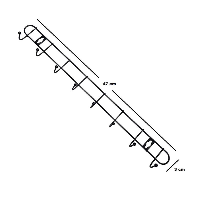 2 colgador perchero aluminio de pared para toalla ropa-1