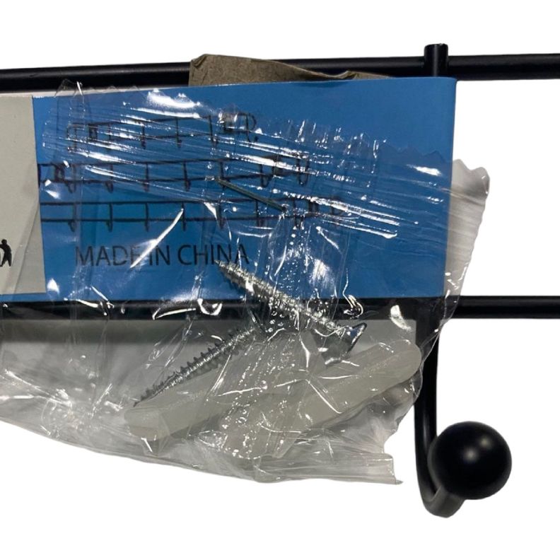 2 colgador perchero aluminio de pared para toalla ropa-3