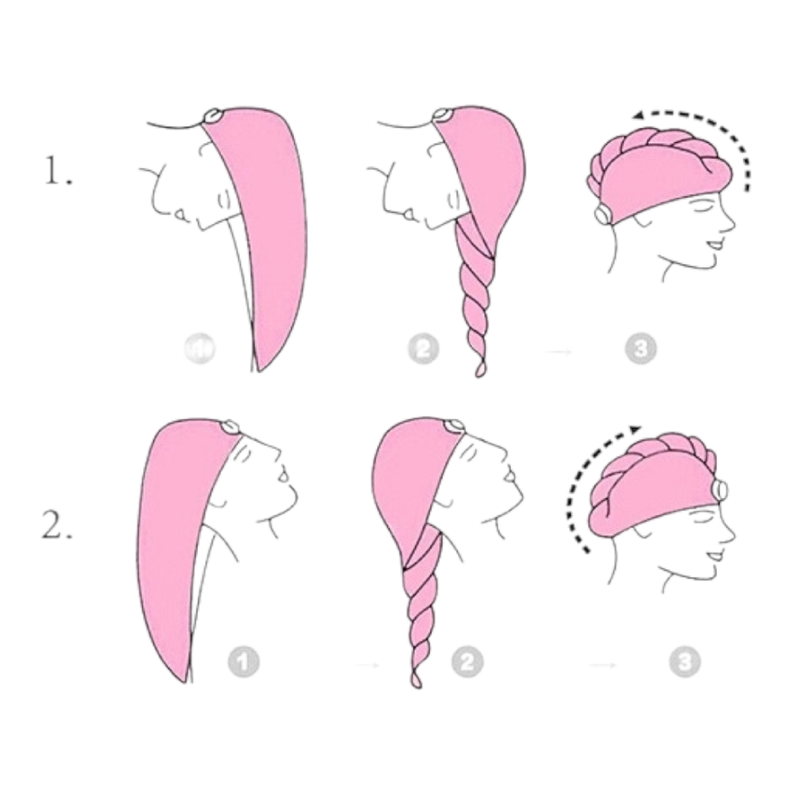 Toalla Microfibra Pelo Toalla Turbante Toalla De Pelo-2