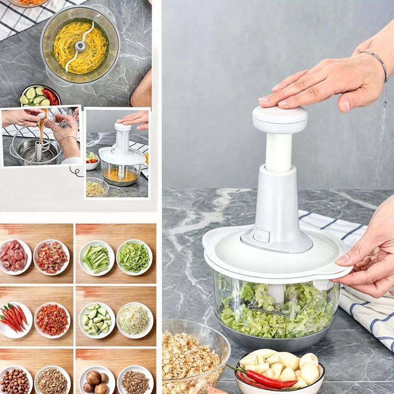 PICADOR DE VERDURAS MANUAL CORTADOR DE CEBOLLA 2 LITROS-3