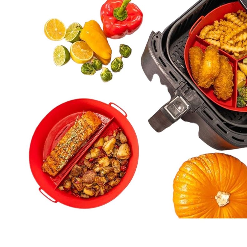 Forro silicona para airfryer freidora silicona con división-7