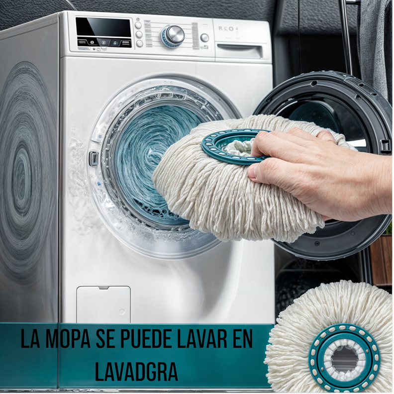 MOPA 360° TRAPEADOR TRAPERO MICROFIBRA LIMPIADOR +CENTRIFUGA-3