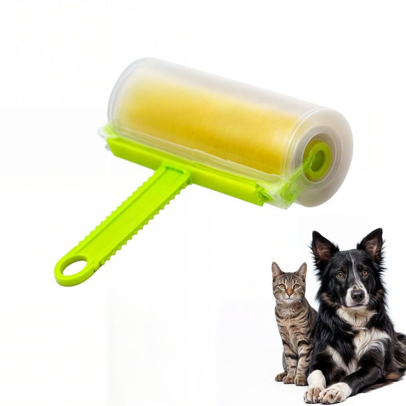 Rodillo quita pelusas saca pelos mascotas lavable silicona-0