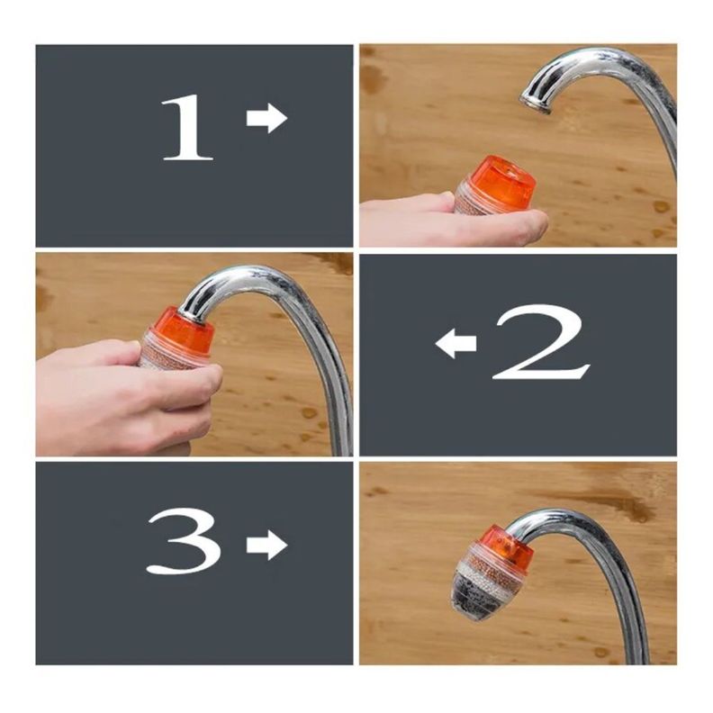 2 filtro de agua para llave filtro anti sarro grifo purificador sencillo-2