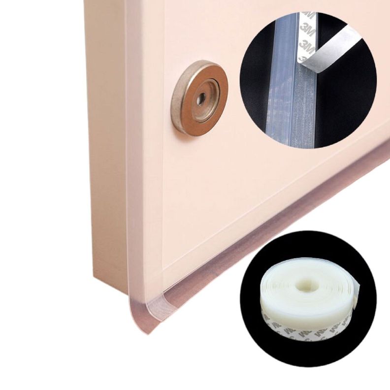 4 cinta aislante silicona para puertas ventanas ducha rollos cinta de aislar -7