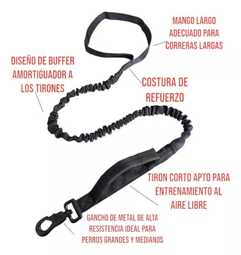 Correa perro correa flexi anti tirones resistente mascotas-1