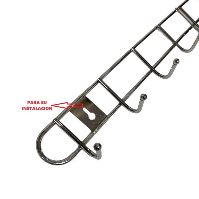 2 colgador perchero aluminio de pared para toalla ropa 08-2