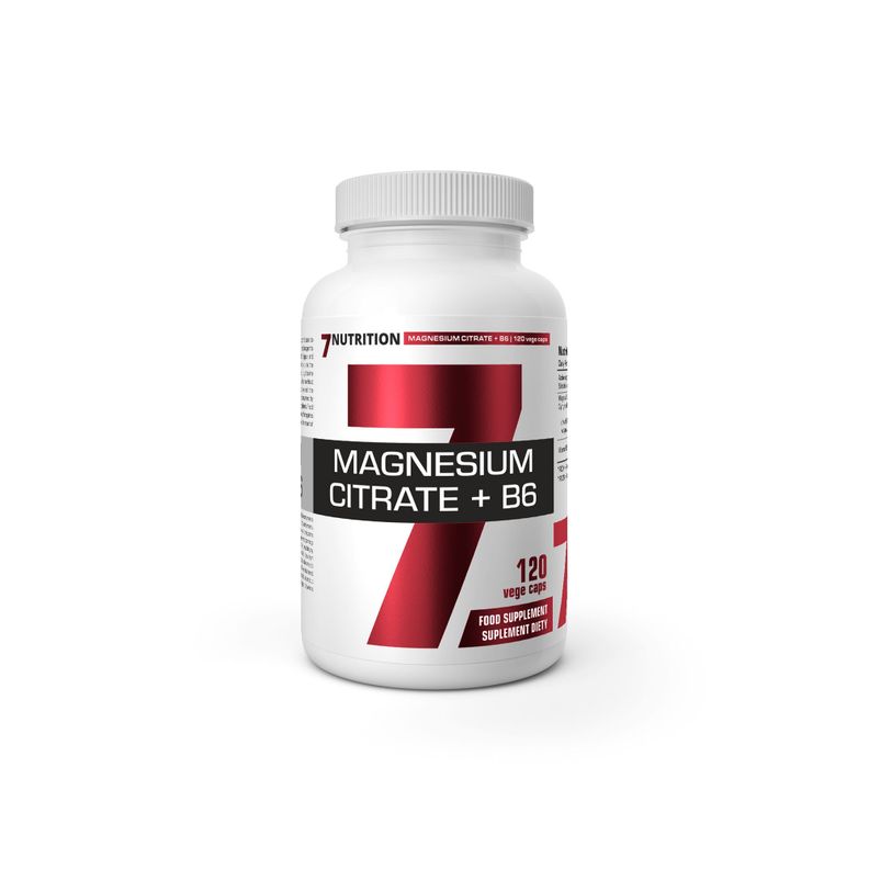 Citrato de Magnesio + B6 (120 Capsulas Vegetales) - 7Nutrition-0