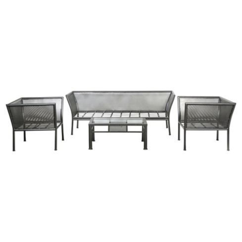 Living curvo malla Puyehue con mesa de centro cubierta vidrio 90x60x40-4