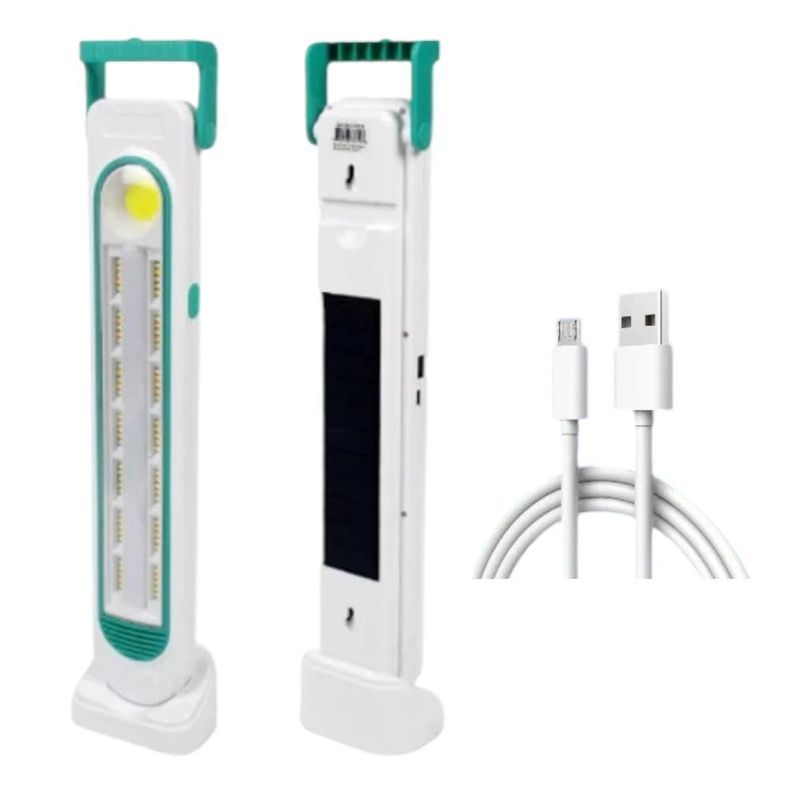 Lámpara LED Solar Emergencia Recargable Usb Portátil 200w-0
