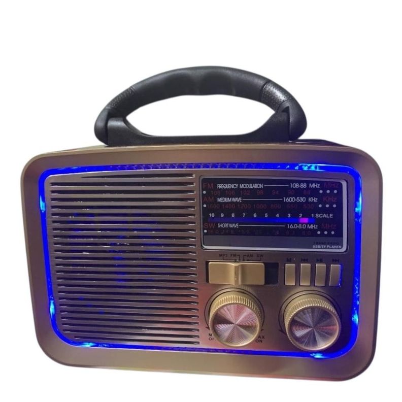 Radio Linterna Portatil Solar Bluetooth Recargable Retro Vintage Surtido