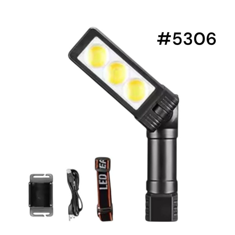 Linterna Led Portátil Recargable Reclinable Magnética 2 En 1 5306-0