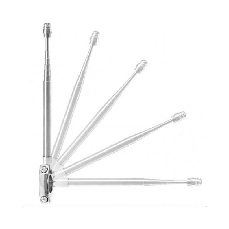 Antena Corta Hilo Curado Moto Retractil Cromada-3