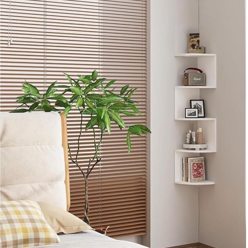 Esquinero Flotante 5 Niveles Repisa Multifuncional Decorativa -1