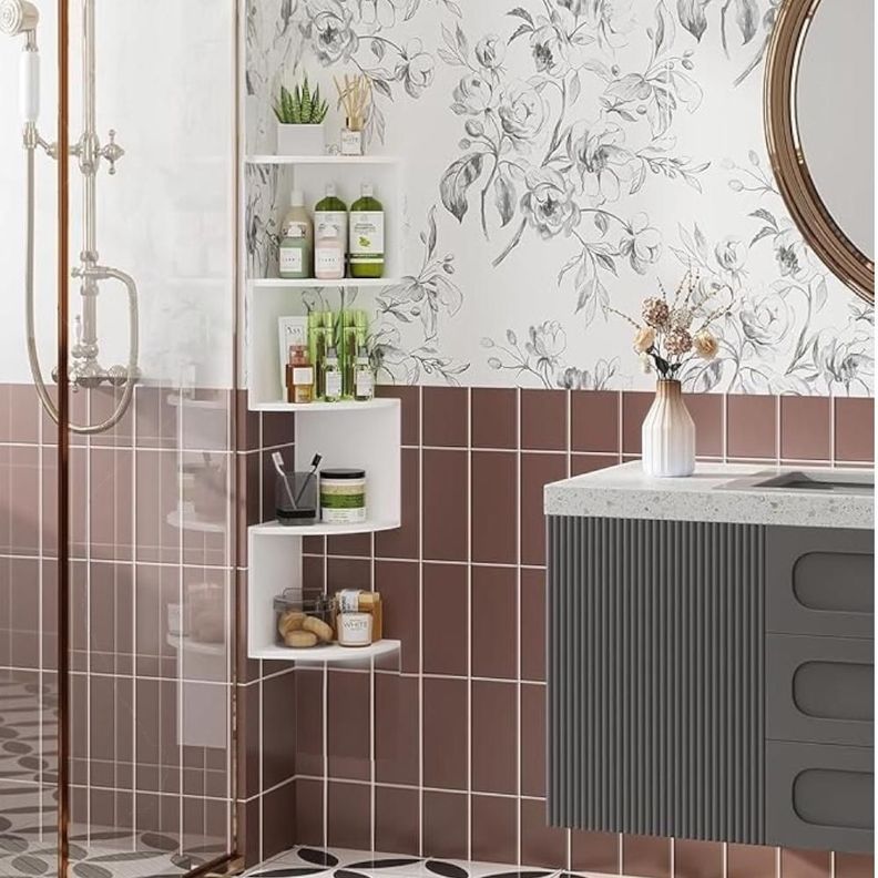 Esquinero Flotante 5 Niveles Repisa Multifuncional Decorativa -2