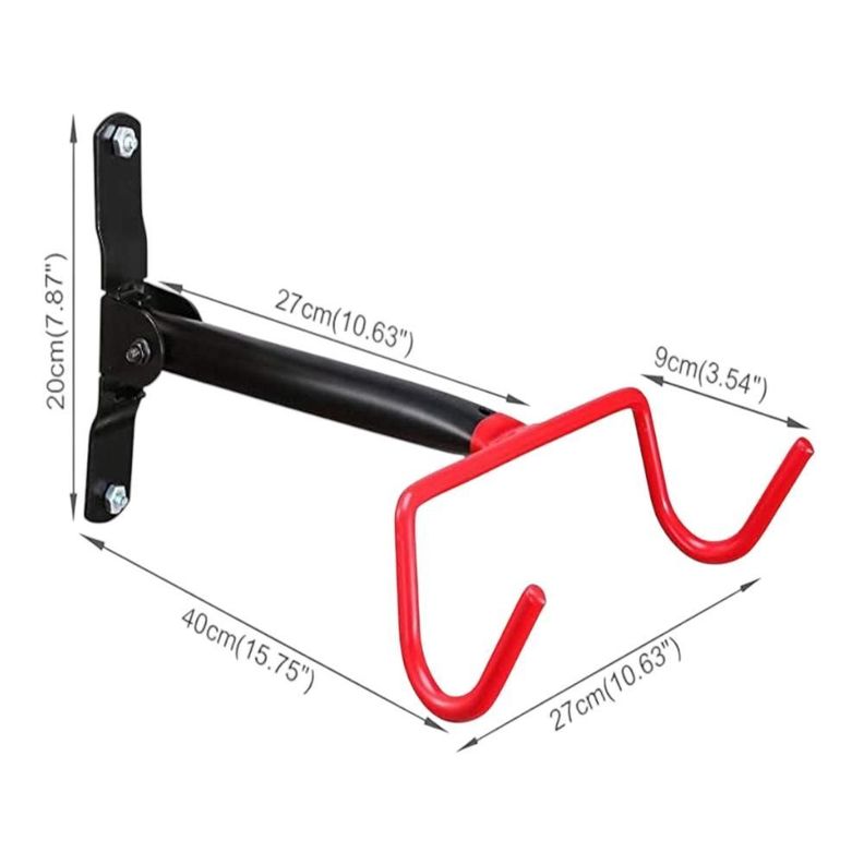 Soporte Bicicleta Pared Plegable Doble Gancho-1